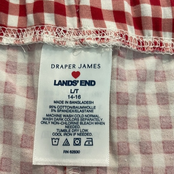 Lands’ End x Draper James Red Check pajama pants - Picture 6 of 6
